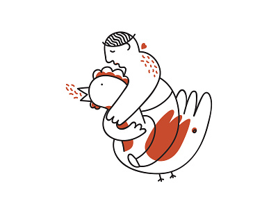 Chicken Adventure illustration portrait portrait art vector вектор иллюстрация