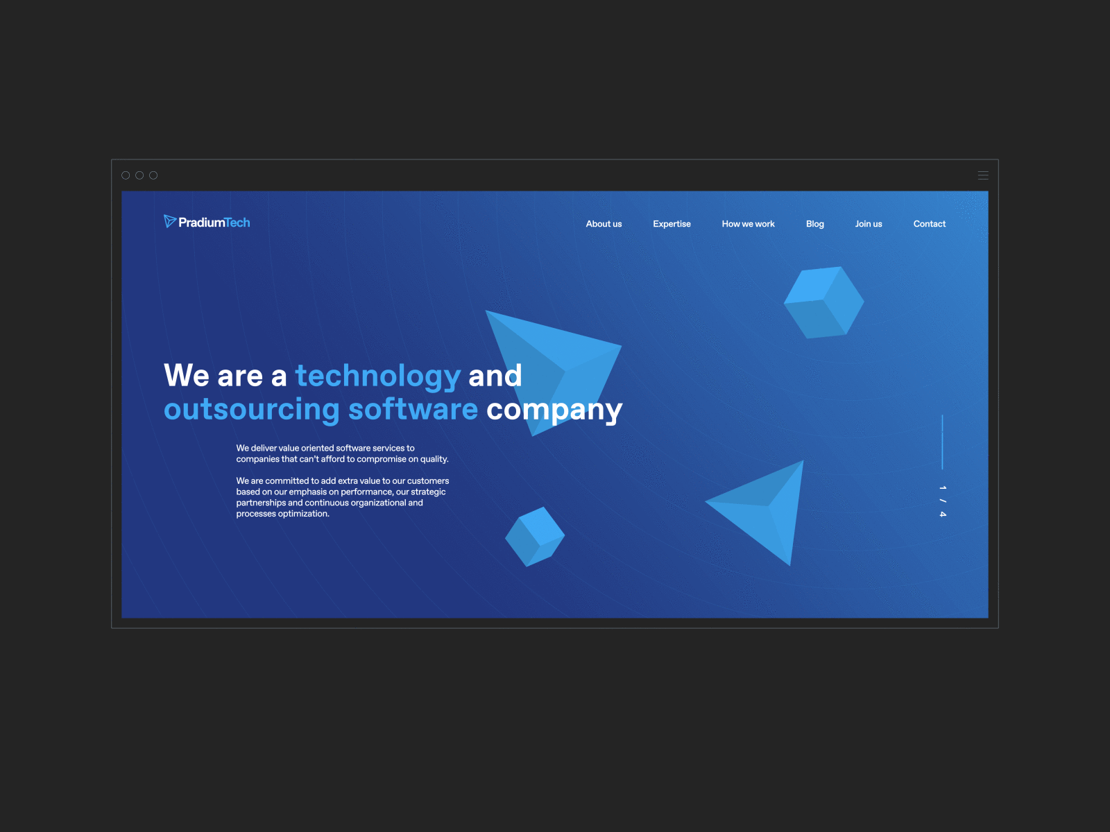 PradiumTech Website branding ui ux web