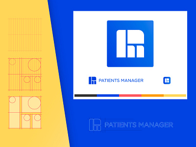 Patients Manager | App logo app brand branding clean color creative design flat graphic graphic design health icon logo logo design mark minimal mobile mockup patients vector
