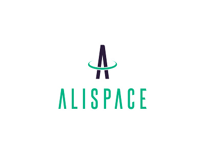 Alispace logo design a logo brand branding color creative agency design design agency design studio drone graphic design green halo identity letter a logo logotype mark ring space vector