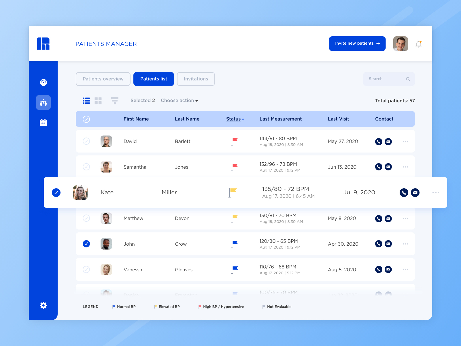 Dribbble - Patient list.jpg by Aurora design studio