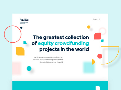 Favilla landing page