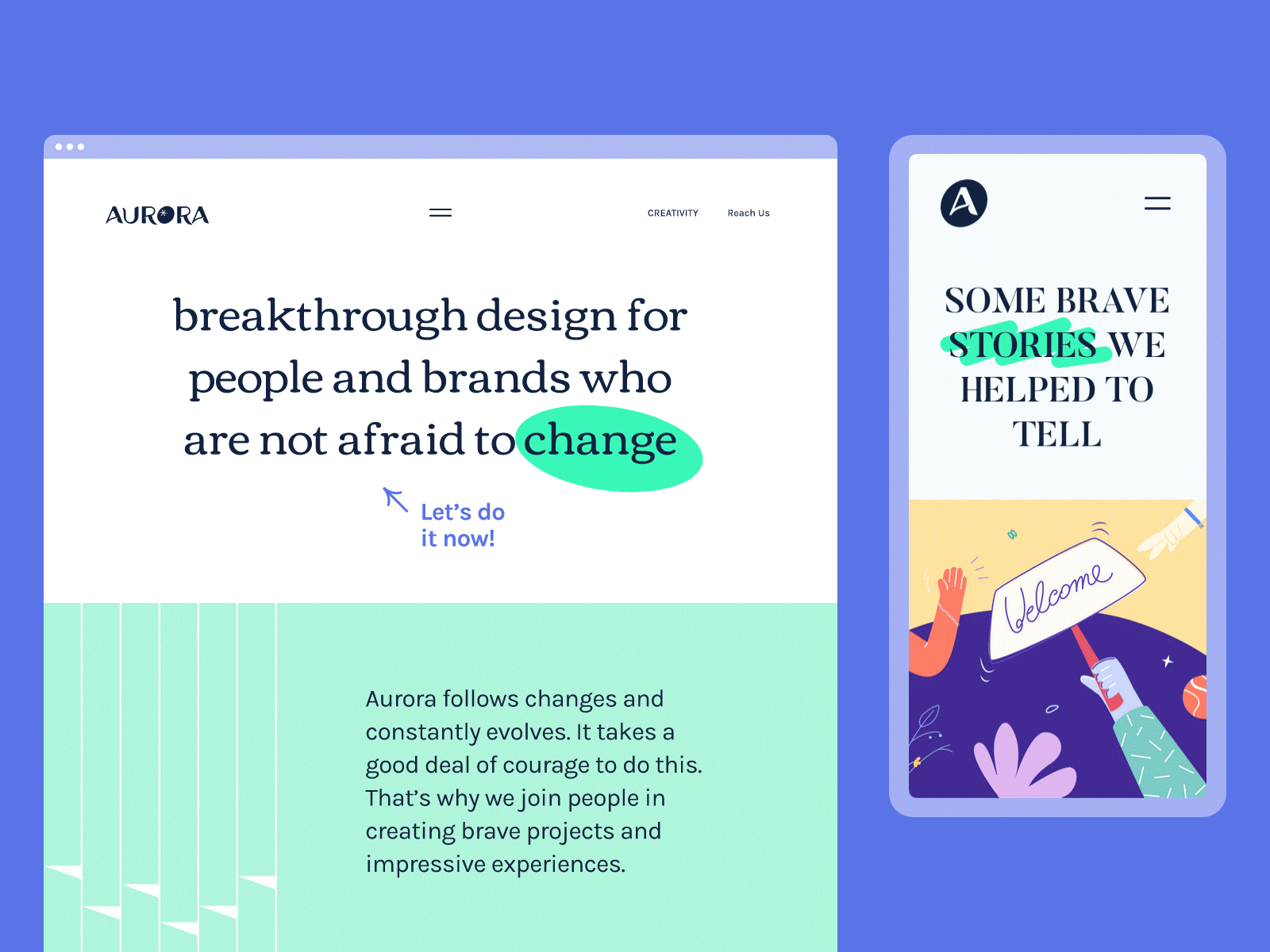 Aurora design studio - New website