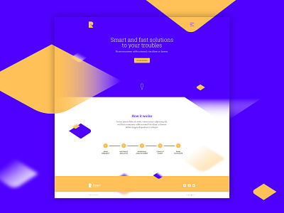 React | website UI design abstract color colorful creative design graphic design homepage interface landing page modern purple ui ui design user interface ux vector web web design website yellow