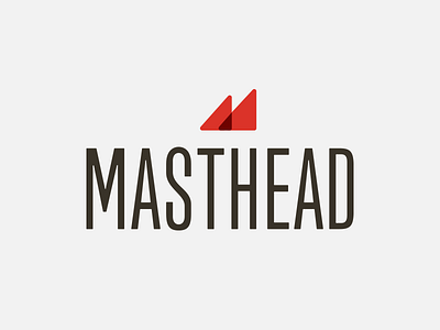 Masthead identity brand logo