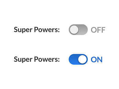 Super powers toggle switch