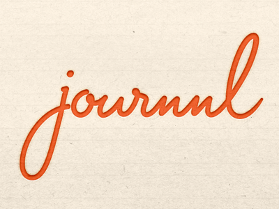 Journnl logo cursive identity logo