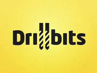 Drillbits Logo identity logo tools