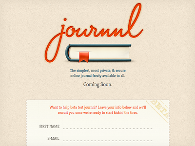 Journnl Beta Signup beta form signup