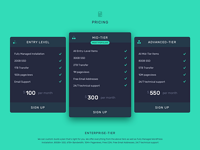 Pricing Plans Section