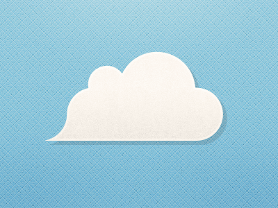Cloud cloud flat illustration paper