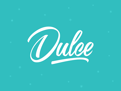 Dulce logo branding logo party