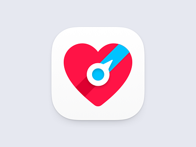AED Finder Icon Concept heart ios icon logo