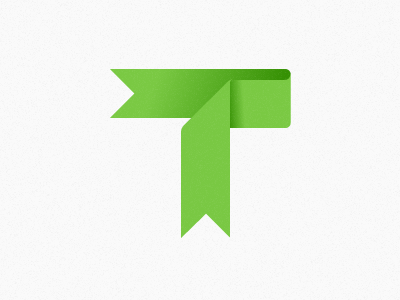 T Logo logo ribbon