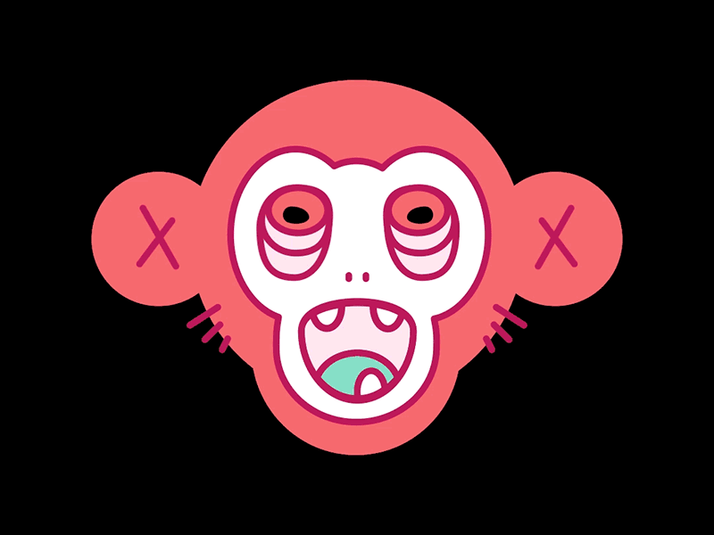Toxic Monkey animation color design design illustration monkey monkey head motion motion animation motion art vector vector art vector artwork