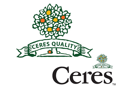 Ceres Fruit Juices branding graphic design logo