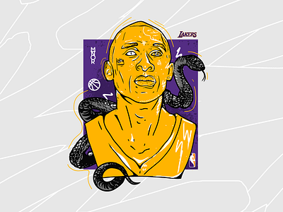 Kobe Bryant / Illustration basketball bryant design drawing illustration kobe motion graphics picture sport t shirt