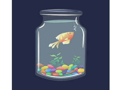 Fish art bottle design digitalart fish illustration sketch