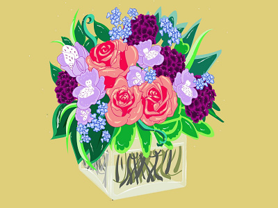 Flowers art bouquet design digitalart flowers illustration sketch