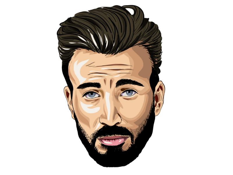 Chris Evans by Varsha Raj on Dribbble