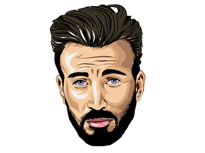 Chris Evans adobe art chris evans digital digitalart face illustration illustrator vector