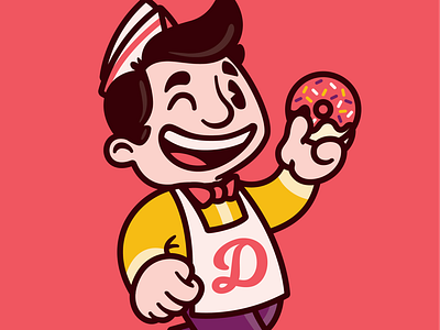 Donnie Sprinkles branding character design design food design graphic design icon illustration logo typography
