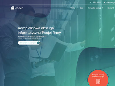 It-leader design logo web