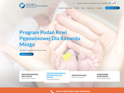 Polski Bank Komórek Macierzystych design ux web website website design
