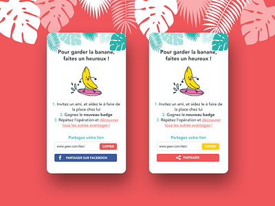 Sponsorship App app banane colors mobile mobile ui parrainage redisgn sponsorship ui ux