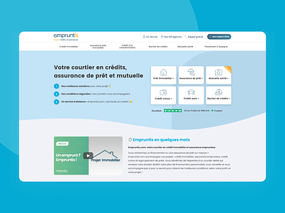 empruntis.com website branding broker design homepage homepage design interface loan property broker ui ui design uidesign ux web webdesign website