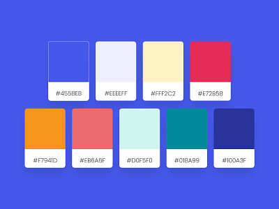 Color palette - guide du crédit