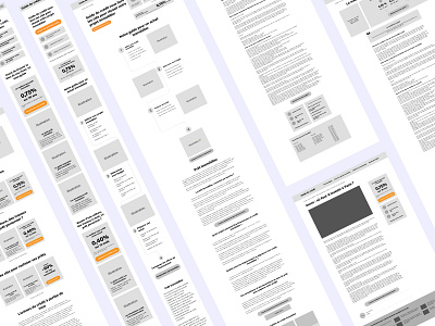 guideducredit.com - Wireframes desktop mobile sketch ui design ux ux design web website wireframes