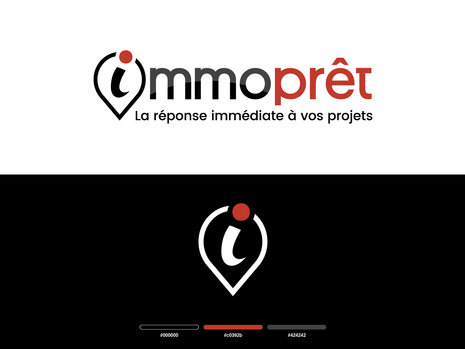 Immopret - Logo by Margaux L. on Dribbble