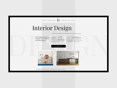 Hero Section Design #2 | Interior Design design flat ui ux web website