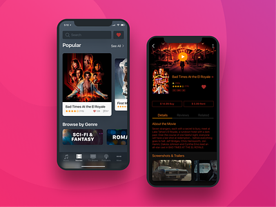 iTunes Redesign Concept app app design iphone itunes movie movie app ui ux web website