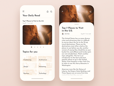 Medium App Design Concept