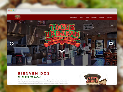 Tacos Uruapan Mexican Restaurant Redesign mexican food mexican restaurant user interface website redesign wordpress website