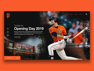 Ready for Baseball Season? baseball redesign sf giants sports uidesign web design