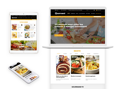 Gourmand: Food website Redesign branding food responsive restaurant ui ui design ux