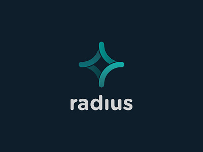 Radius artificialintelligence circle corporate form geometry logo radius symbol