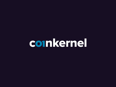 CoinKernel 01 binary code coin cryptocurrency developer kernel logo symbol