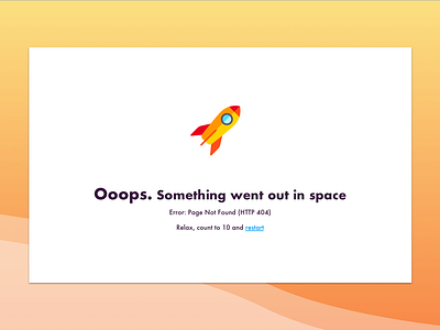 404 page - UI 404 page design flat interaction ui ux web website