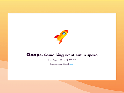 404 page - UI