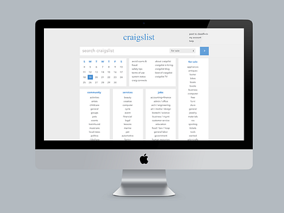 Craigslist brand concept craigs list craigslist grid makeover re thinking rethinking ui web web design