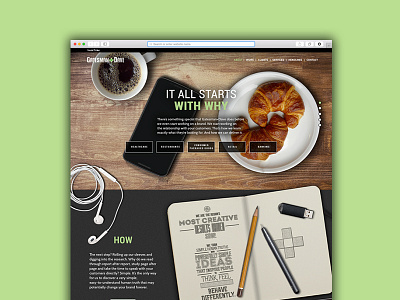 Homepage Redesign advertising desktop parallax web web design