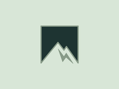 Ribbon/Mountain climbing identity logo mark mountain ribbon summit