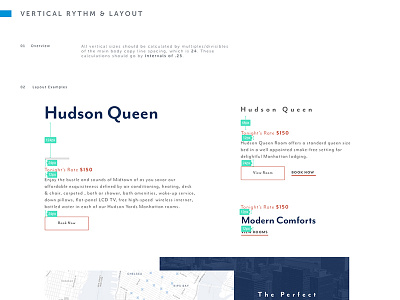 36 Hudson Style Guide hotel responsive web style guide vertical rhythm web style guide