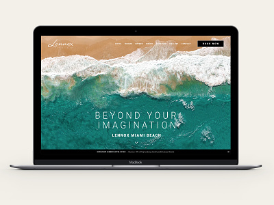 Lennox Hotels - Miami beach hotel booking mobile first responsive web design ui web design website design