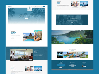 Maui Beach Hotel Homepage hotel booking hotel website mobile design mobile first mobile web responsive design web design