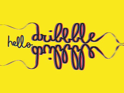 hello dribbble typography